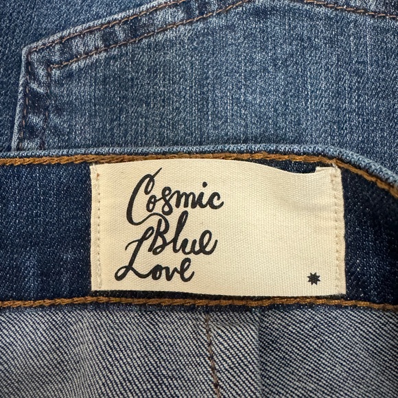 Cosmic Blue Love Jean Shorts 29 - Picture 3 of 4